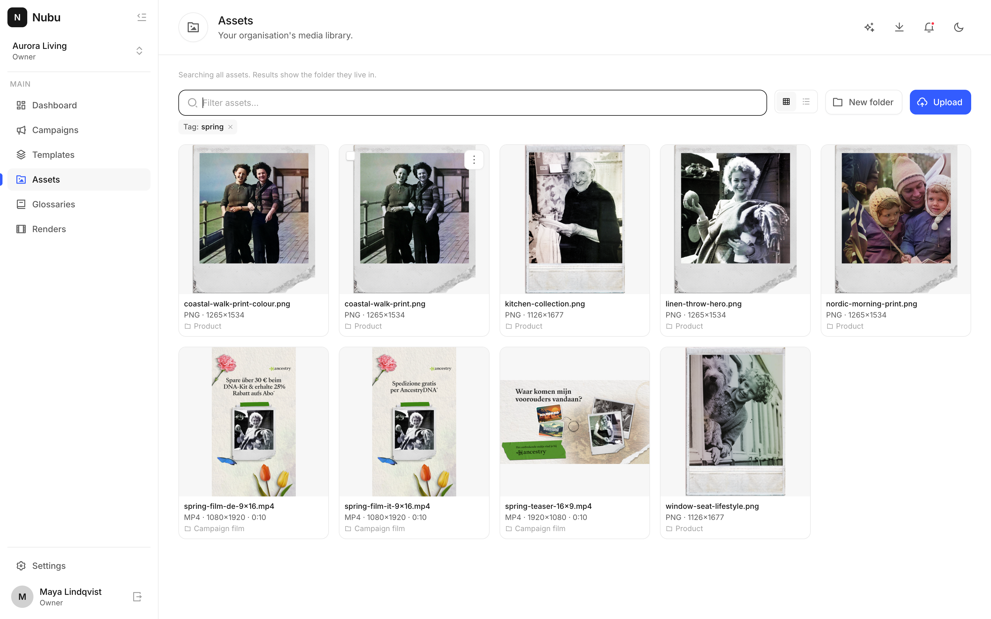 Find the right ad asset in seconds with AI search