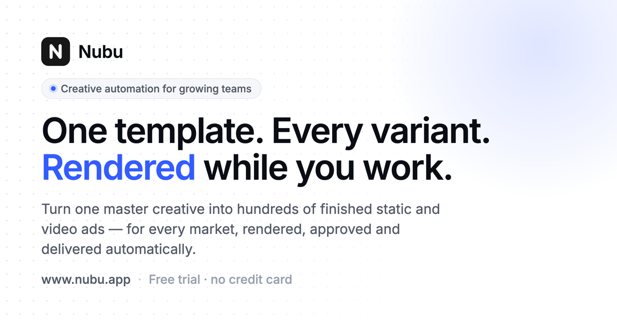 I’ve spent about 8 years trying to solve the “make this ad 300 times” problem. I finally built logo